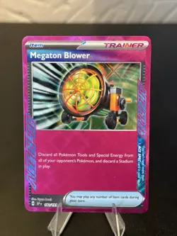 Pokemon Card Megaton Blower ACE SPEC Rare SV08: Surging Sparks 182/191 NM - Image 1