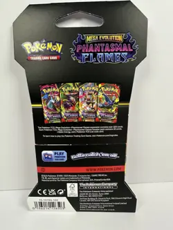 Pokemon TCG (4 Packs) Mega Evolution Phantasmal Flames Booster (English 2025) - Image 4