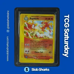 2002 POKEMON EXPEDITION SET #26/165 RAPIDASH REVERSE HOLO - Image 1