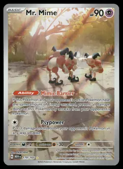 Mr. Mime 179/165 Illustration Rare 151 Pokemon Holo Near Mint - Image 1