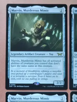 4x Marvin, Murderous Mimic **NEAR MINT** **UNPLAYED** MTG - Image 2
