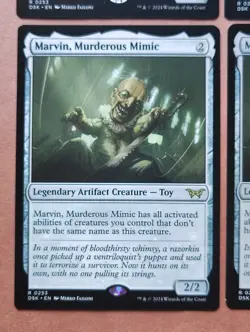 4x Marvin, Murderous Mimic **NEAR MINT** **UNPLAYED** MTG - Image 5