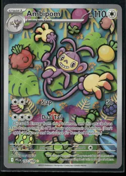 ✰ AMBIPOM 107/094 ILLUSTRATION RARE PHANTASMAL FLAMES POKEMON ✰ NM/M - Image 2