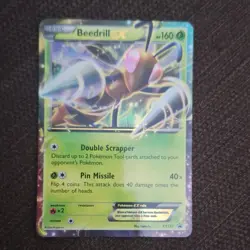 Pokemon TCG Beedrill EX XY157 XY Basic 160HP Black Star Promo Holo - Image 1