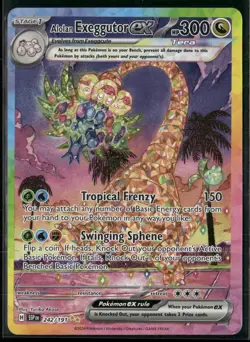 ✰ ALOLAN EXEGGUTOR EX 242/191 SURGING SPARKS POKEMON ✰ NM/M - Image 2