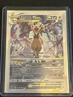 Pokemon Zeraora VSTAR (Ultra Rare, Holo) Crown Zenith Galarian GG43/GG70 - Image 1