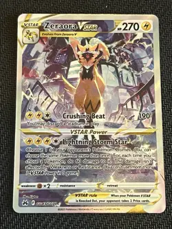 Pokemon Zeraora VSTAR (Ultra Rare, Holo) Crown Zenith Galarian GG43/GG70 - Image 2