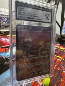 CGC Gem Mint 10 Mew ex 053 Black Star Promo Pokemon Scarlet & Violet 151 UPC - Image 1
