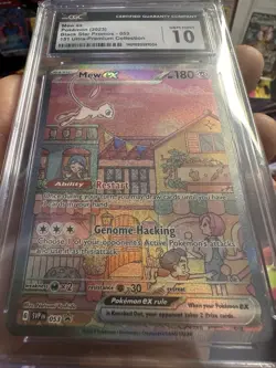 CGC Gem Mint 10 Mew ex 053 Black Star Promo Pokemon Scarlet & Violet 151 UPC - Image 2