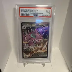 Pokemon 2025 Destined Rivals Team Rockets Nidoking EX 233 PSA 9 - Image 1