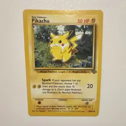 Pokemon Pikachu Common Jungle 1999 50 HP Spark 20 60/64 Unlimited Regular - Image 1
