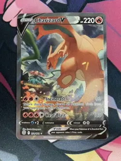 Pokemon Charizard V (Alternate Full Art) 154/172 Swsh09: Brilliant Stars Holo - Image 1