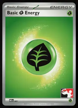Pokemon Basic Grass Energy 001 MEE Prize Pack Series 8 Non-Holo Pack Fresh - NM - Image 1