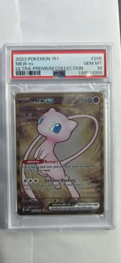 2023 Pokemon 151 Ultra Premium Collection Mew EX Metal 205/165 PSA 10 GEM MINT - Image 1