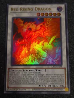 1X NM Red Rising Dragon - SDCK-EN048 - Ultra Rare 1st Edition - Yugioh - Image 1