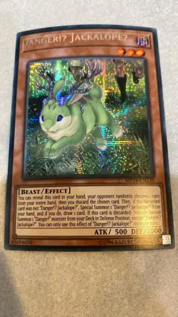 Yugioh Misprint Danger!U JackalopeU 1st Secret MP19-EN139 NM Name Shift EU Eng - Image 1