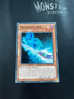 YUGIOH MAGICIAN'S ROD COMMON LED6-EN008 1ST EDITION - Image 1
