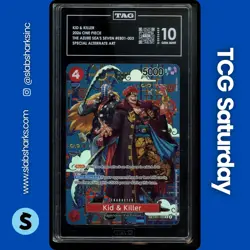 2026 ONE PIECE AZURE SEA'S SEVEN #EB01-003 KID & KILLER ALTERNATE ART TAG 10 - Image 1