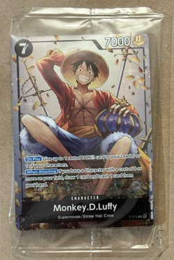 Monkey.D.Luffy Foil Tin Pack Set Vol. 2 Promo Exclusive P-075 One Piece Sealed - Image 1