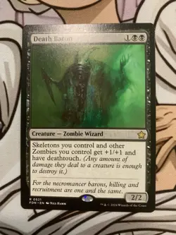 MTG Magic The Gathering Foundations FDN Card 521 Death Baron NM - Image 1