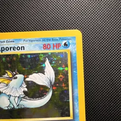 Pokemon TCG Vaporeon Unlimited Holo Card Jungle 12/64 Card LP- Condition - Image 3