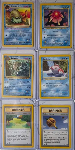 Vintage Pokemon Card Lot WOTC + 1st Edition Holo Machamp Base Set Water Cards - Image 2