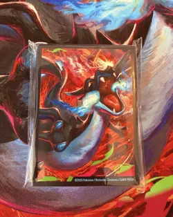 65 Count Mega Charizard X ex UPC Card Sleeves •SEALED NEW• - Image 1