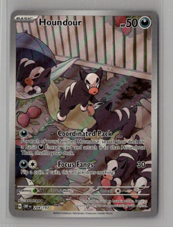 Houndour - 204/197 - Pokemon TCG Obsidian Flames Illustration Rare Card NM - Image 1
