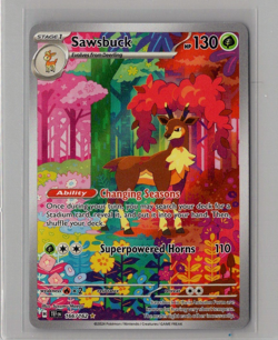 Sawsbuck - 166/162 - Pokemon TCG Temporal Forces Illustration Rare Card NM - Image 1
