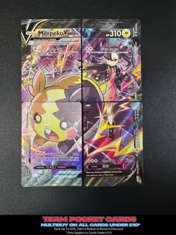 Morpeko V Union SWSH287 - SWSH290, Black Star Promo, Pokemon, NM - Image 1