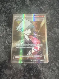 Pokemon TCG Steven Trainer Card Full Art Holo, XY Ancient Origins, Card 95/98 - Image 1