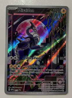 Miraidon 013 Full Art Promo Exclusive Holo Pokemon Card 120 HP Lightning Laser - Image 1