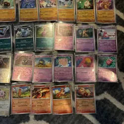 Pokemon 151 Reverse Holo Card Lot 95 No Doubles - Image 4