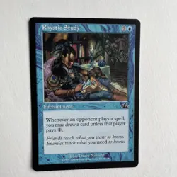 Rhystic Study Prophecy 2000 Mtg Magic The Gathering Rare Card Great Condition - Image 3