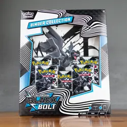 NEW Pokemon TCG Scarlet & Violet Black Bolt Binder Collection (SEALED) - Image 1