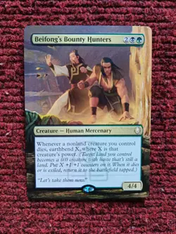 Beifong's Bounty Hunters MTG Avatar: The Last Airbender Hand Painted Altered Art - Image 2