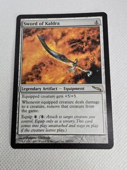 Wizards Sword of Kaldra Mirrodin Legendary Artifact Equipment Rare Regular 251 - Image 1