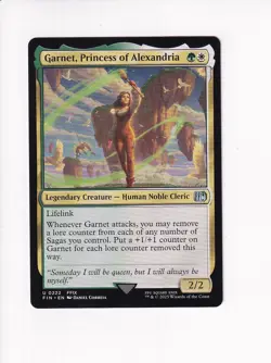 MAGIC THE GATHERING MTG FINAL FANTASY GARNET, PRINCESS OF ALEXANDRIA (X) - Image 1
