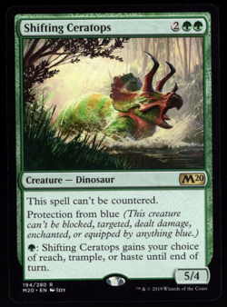 Shifting Ceratops 194/280 Non Foil Rare Core Set 2020 Magic The Gathering NM - Image 1