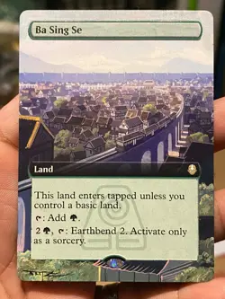 Ba Sing Se Showcase MTG Avatar The Last Airbender Hand Painted Altered Art Tentz - Image 1