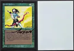 SIGNED MtG Magic Anson Maddocks _ Beta CE _ Artist Proof _ ELVISH ARCHERS _1/50! - Image 1