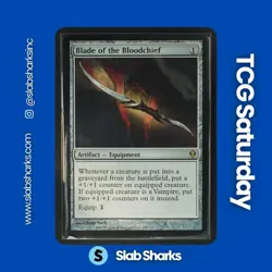 2009 MAGIC: THE GATHERING ZENDIKAR #196 BLADE OF BLOODCHIEF - Image 1