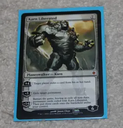 Wizards Magic: The Gathering Karn Liberated New Phyrexia Mythic Planeswalker - Image 1