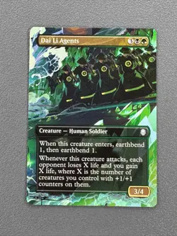 Dai Li Agents MTG Avatar: The Last Airbender Hand Painted Full Altered Art Tentz - Image 2