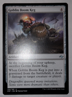 Magic the Gathering MTG Goblin Boom Keg (159/185) – Fate Reforged – LP - Image 1