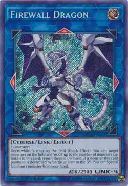 Yugioh! MP Firewall Dragon - MP18-EN062 - Secret Rare - 1st Edition Moderately P - Image 1