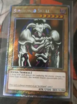 Summoned Skull Platinum Secret Rare Near Mint 1st Edition RA03-EN086 Yugioh! - Image 1