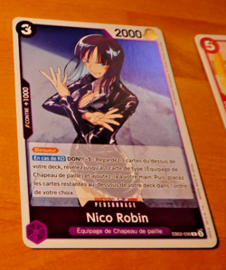 ONE PIECE CARD GAME RARE HOLO CARTE FRANCAISE Nico Robin EB02-036 FR MINT - Image 1