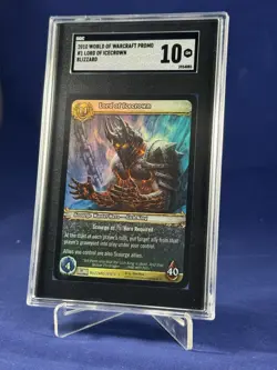 World Of Warcraft WoW TCG Lord of Icecrown Lich King Employee Promo 2010 SGC 10 - Image 1