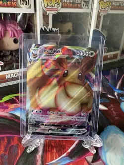 Pokemon Eevee VMAX SWSH087 Promo Full Art Holo 300 HP G-Max Cuddle Card - Image 1